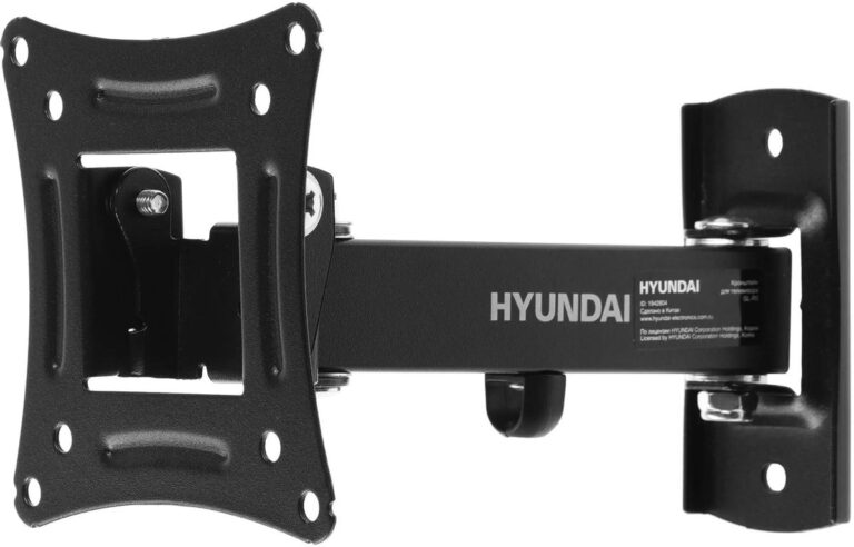 Hyundai GL-R3 черный 10"-27" макс.15кг настенный поворот и наклон Кронштейн для телевизора