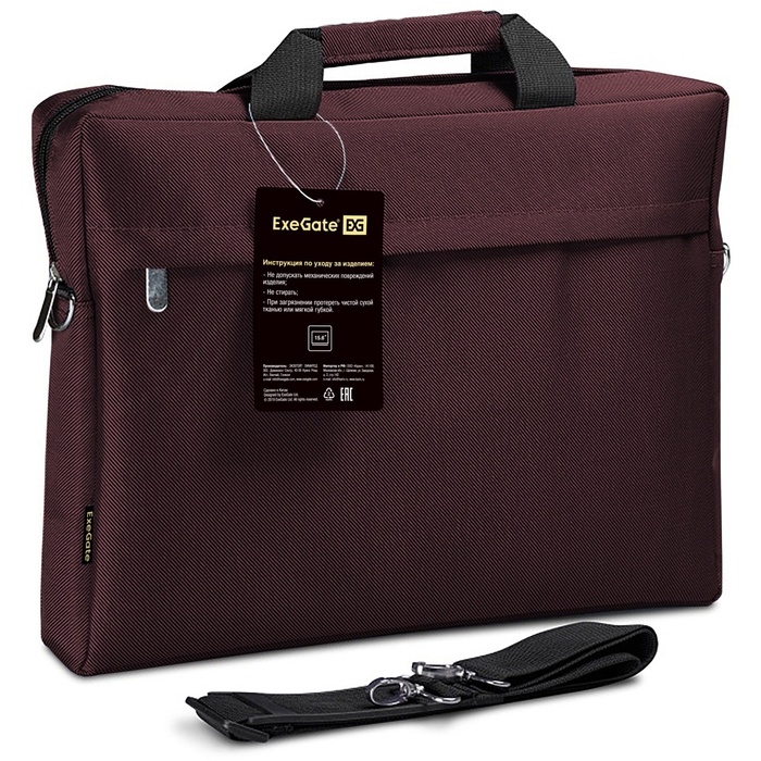 EXEGATE Start S15 Charcoal, темно-коричневая, нейлон, для ноутбуков до 15.6" Сумка