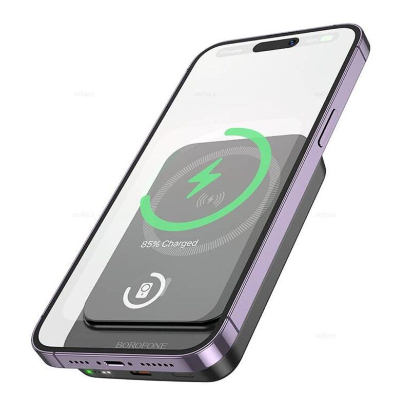 Аккумулятор внешний 10000mA BOROFONE BJ63A (TYPE-C, 2A, 15W, PD, Magsafe) черный