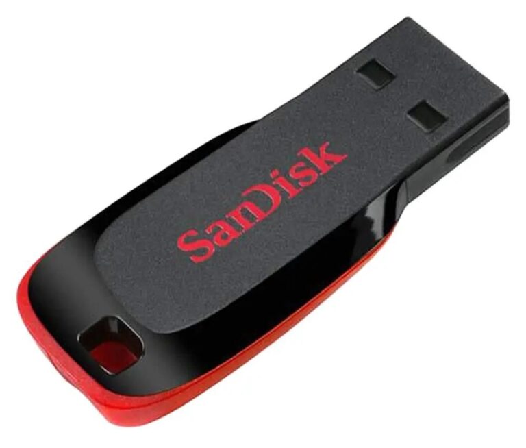 Флешка USB R/W SanDisk Cruzer Blade SDCZ50-128G-B35 USB 2.0 128GB black/red