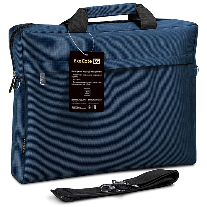 ExeGate EX205137RUS Start S15 Deep Blue, темно-синяя, полиэстер, для ноутбуков до 15.6" Сумка