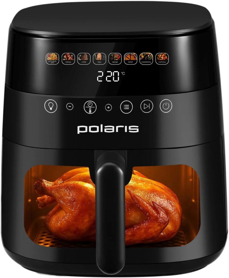 POLARIS PAF 6003W WIFI IQ Home Черный Аэрогриль