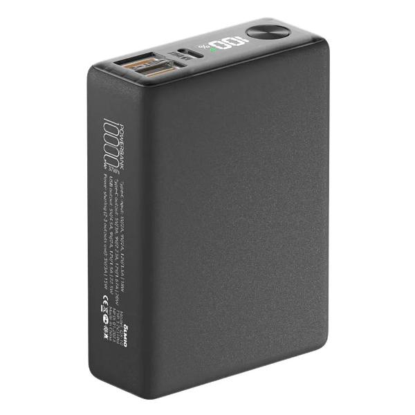 OLMIO QX-10, графитовый, 22.5Вт, QC3.0, PD, HS, сверхкомпактный, 3А, T Аккумулятор внешний 10000mAh