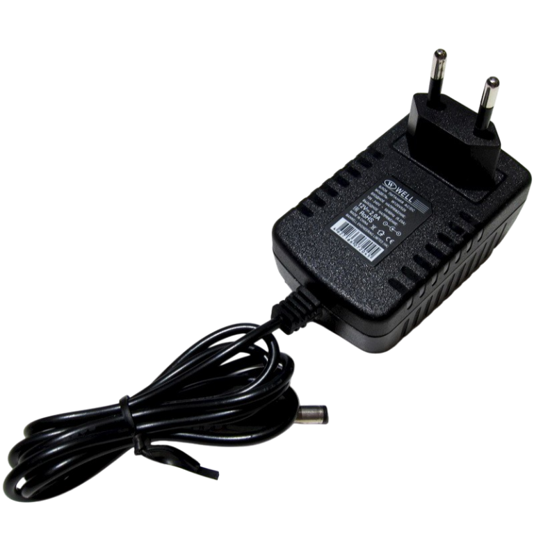 Блок питания AC/DC 220V/12V 2A (5,5*2,5) W120V020 WELL Стабилизированный, для быт. и офис. техники