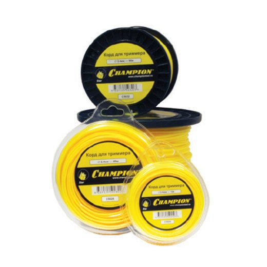 Champion C5029 Star d 3,0мм/25м Леска для триммера Champion C5029 Star d 3,0мм/25м Леска для триммера