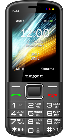 TeXet TM-B414 Black Мобильный телефон