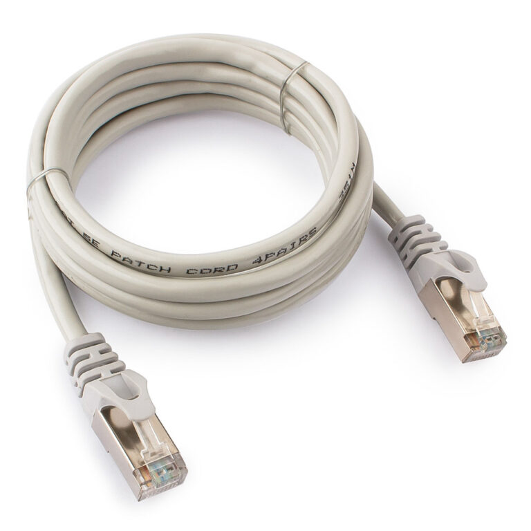 Патч-корд FTP 4 пары кат.5E 2.0м экранированный (PP22-2M) серый CABLEXPERT