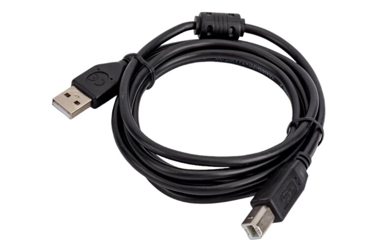 Шнур USB A шт/USB B шт 1.8м (CCF-USB2-AMBM-6) экранированный, черный CABLEXPERT с ферритовым фильтр