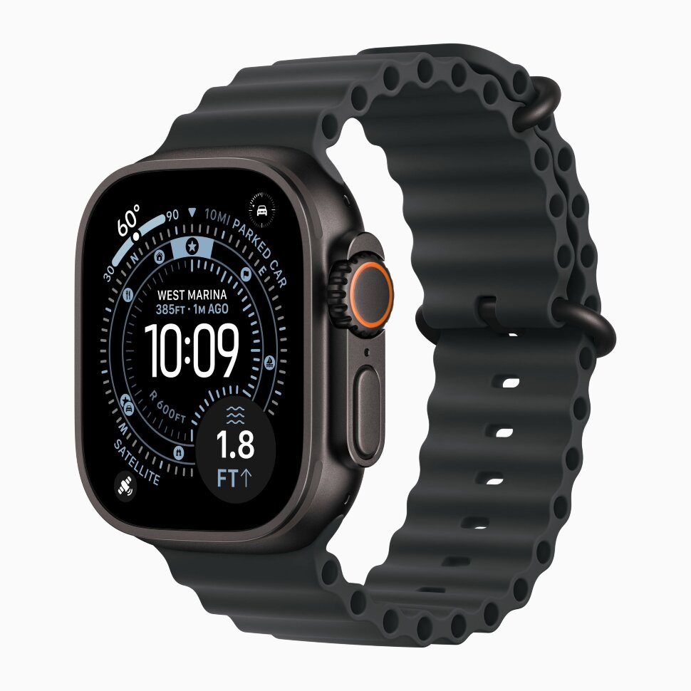 Apple Watch Ultra 3 49mm Black Titanium Black Ocean Band MF0J4 Смарт-часы Apple Watch Ultra 3 49mm Black Titanium Black Ocean Band MF0J4 Смарт-часы