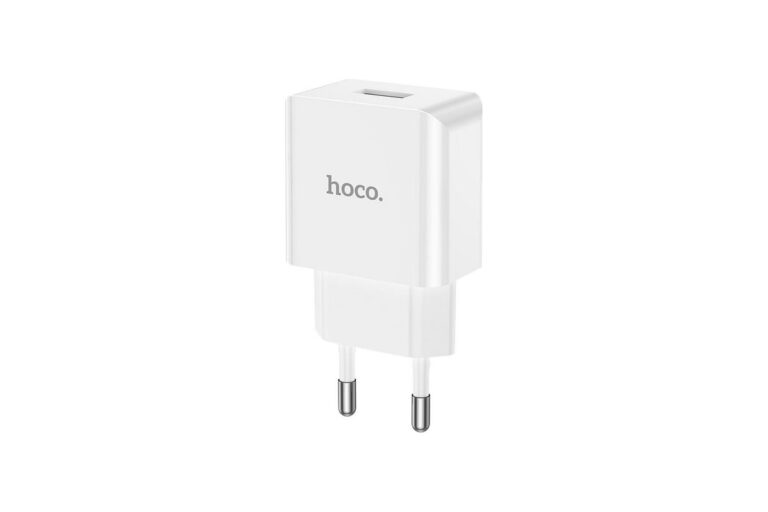 СЗУ USB, 2.1А, белый, C106A Leisure; HOCO