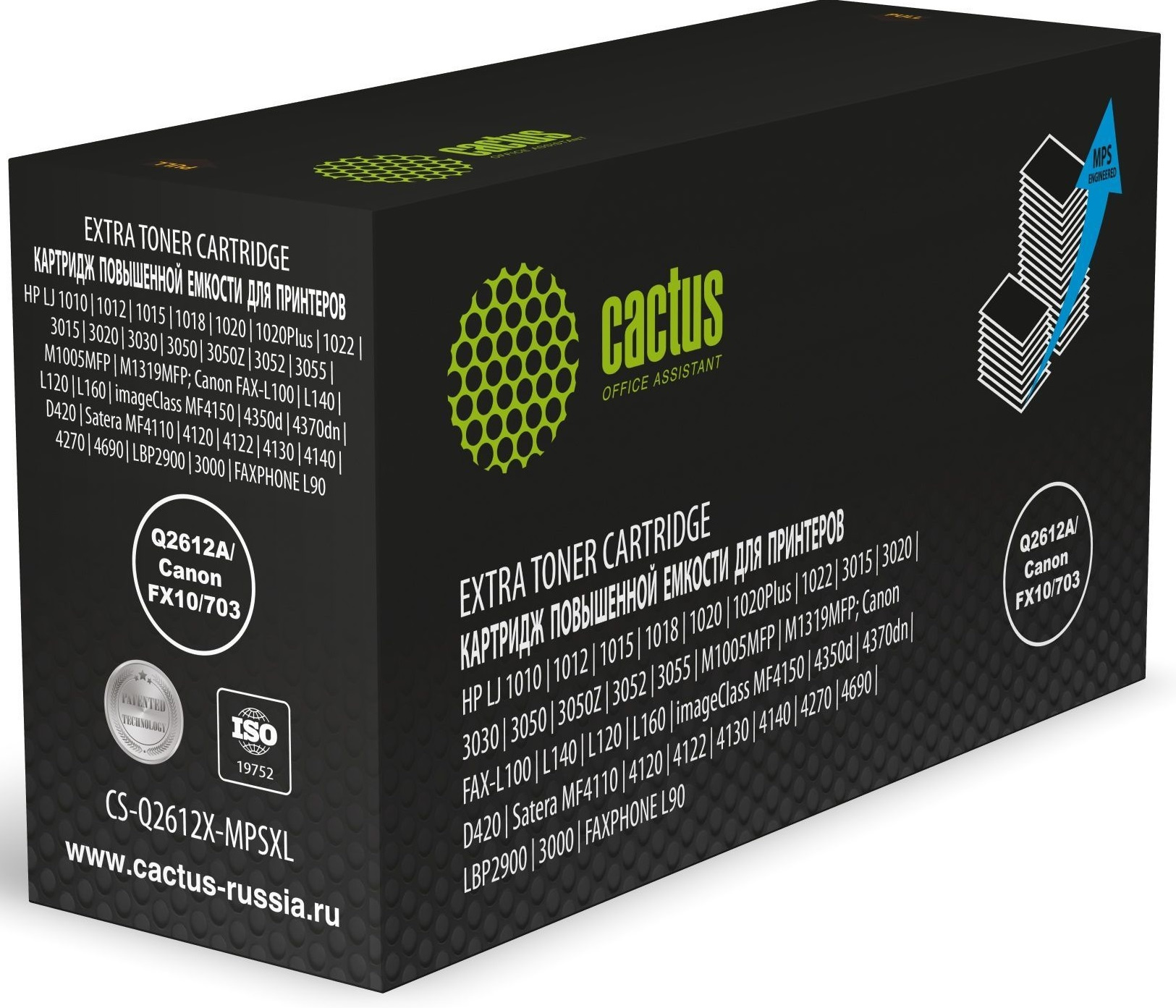 Картридж лазерный Cactus CS-Q2612X-MPSXL Q2612A/Canon FX10/703 черный (8000 стр.) Картридж лазерный Cactus CS-Q2612X-MPSXL Q2612A/Canon FX10/703 черный (8000 стр.)
