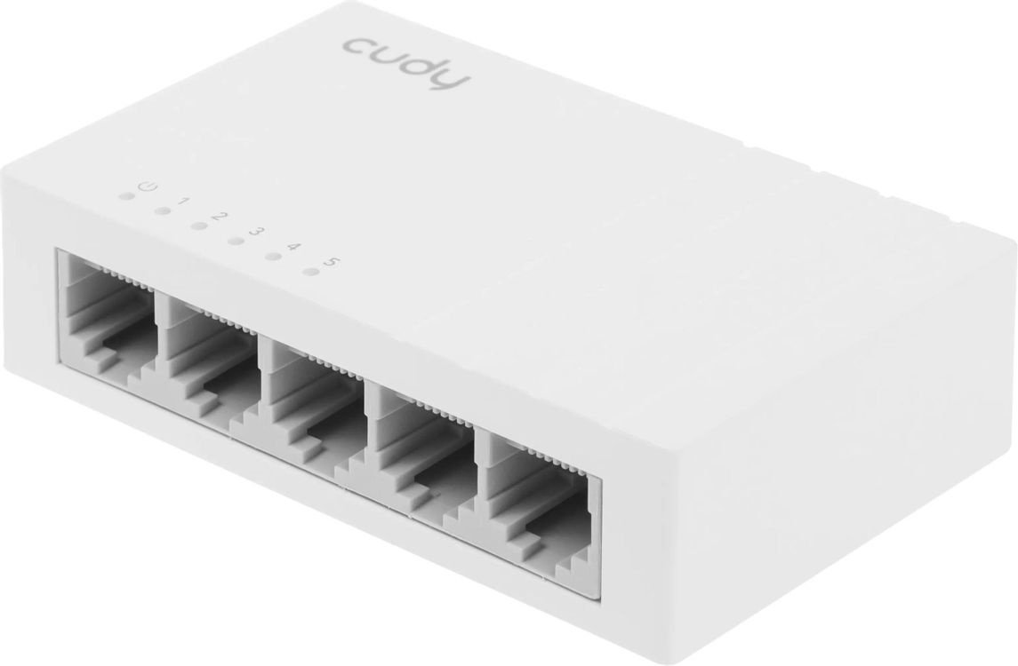 Cudy GS105U Белый 5×1 Гбит/с Коммутатор Cudy GS105U Белый 5×1 Гбит/с Коммутатор