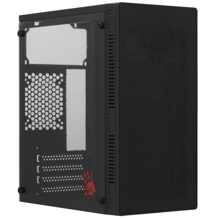 Bloody BD-CC101 черный без БП mATX 1x80mm 1x92mm 2x120mm 2xUSB2.0 1xUSB3.0 audio Компьютерный корпус