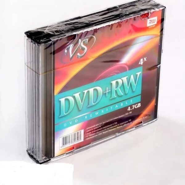 Диски VS DVD+RW 4,7 Gb 4x SL/5 VSDVDPRWSL501