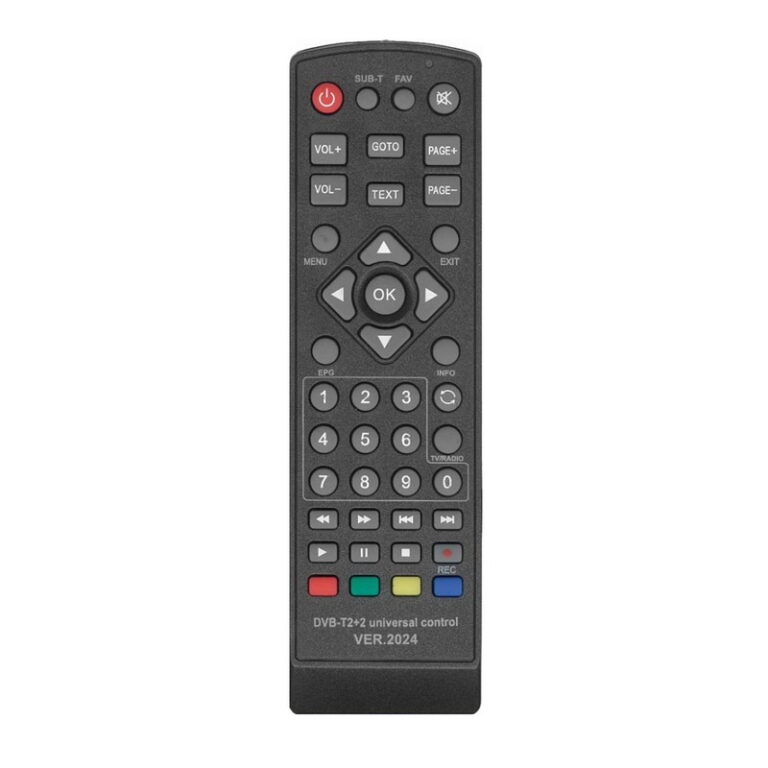 ПДУ УНИВЕРСАЛ DVB-T2+2 ver.2024 (для цифр.ресиверов разных моделей c управлением разными TV) HUAYU